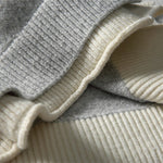 Japanese Faux Two-piece Loose Casual Knit Cardigan