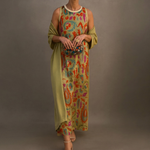 Danielle | Printed maxi dress and matching cardigan