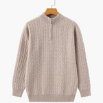 Courchevel half-zip cashmere sweater