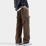 Warm Corduroy Straight-leg Trousers