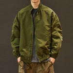 Stand-up Collar Loose Casual Solid Color Jacket