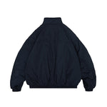 Japanese Retro Solid Color Silhouette Stand Collar Cotton Coat