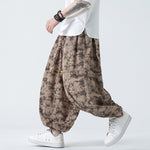 Loose Zen Embroidered Wide Leg Pants