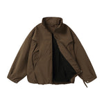 Retro Loose-fitting Thick Stand-up Collar Jacket