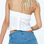 Celia - Crochet bustier top