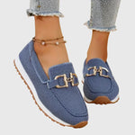 Camilla | Sporty slip-on shoes with gold detail