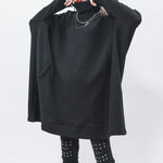 High-neck Pullover Mid-length Sweater