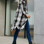 Zeagoo Button Down Plaid Classic Long Shirt Jacket
