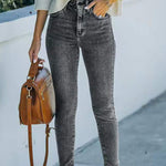 Zeagoo Ankle-length Skinny Jeans with Pockets