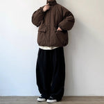 Japanese Retro Stand-collar Loose Cotton Coat