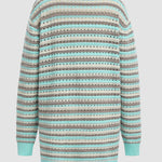 Zeagoo Women's Contrast Striped Sweater Cardigan
