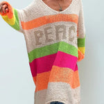Zeagoo Women's Bohemian Casual Pullover Sweater Dress
