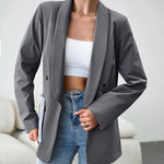 Zeagoo Casual Blazers Double Breasted Long Sleeve Work Office Blazer Jacket