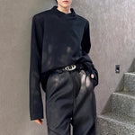 Padded Shoulder Collar Sweatshirt