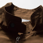 Stand-up Collar Loose Casual Solid Color Jacket
