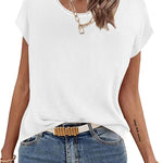 Zeagoo Short Sleeve Sweater Knit Going Out Sweater Tops