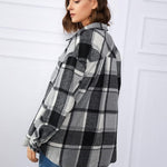 Zeagoo Women's Checked Shirt-Jacket