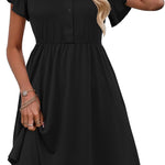 Zeagoo Summer Dress Women's Short Sleeve Dresses (DE Only)