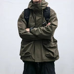Hooded Loose-fitting Windproof Casual Jacket