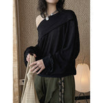 Women's Off-Shoulder Tencel T-Shirt