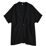Japanese Loose Thin Chiffon Suit Cardigan