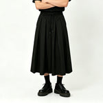 Japanese High-Waisted Pleated Casual Culottes