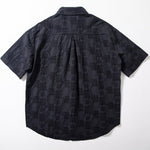 Jacquard Loose Casual Short-sleeved Shirt