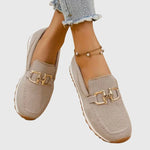 Camilla | Sporty slip-on shoes with gold detail