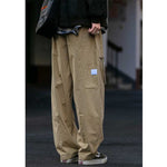 Retro Loose Straight Drawstring Pants