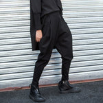 Elastic Waist Casual Harem Pants