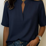 Margot - Elegant V-neck blouse