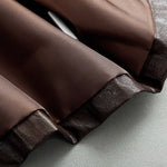 Japanese Retro PU Leather Windbreaker
