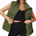 Zeagoo Women Puffer Vest Winter Warm Zip Up Padded Outerwear