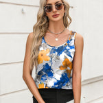 Zeagoo Silk Satin Tank Tops Scoop Neck Sleeveless Tops