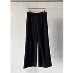 Lace-up A-line Straight Leg Thickened Loose Casual Pants