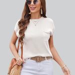 Zeagoo Sleeveless Cape Sleeve Knit Ribbed Tank Tops