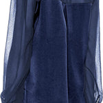 Womens V Neck Button Down Shirts Satin Silk Blouse Mesh Long Sleeve Casual Work Tops - Zeagoo (Us Only)