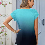 Zeagoo Short Sleeve Shirts Loose Fit V Neck T Shirts
