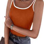 Zeagoo 2 Packs Womens Ribbed Tank Tops Square Neck Tops