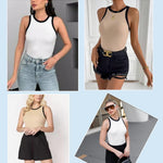 Zeagoo 2 Pack Tank Tops Sleeveless Ribbed Shirts