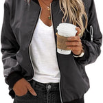 Zeagoo Short Bomber Jacket