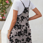 Zeagoo Casual Beach Dress Adjustable Strap Floral Boho Sundress