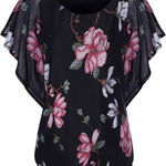 Zeagoo Batwing Chiffon Blouse Tunic T-Shirt (DE Only)