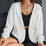 Zeagoo Lightweight Hoodies Full Zip Up Oversized Sweatshirts