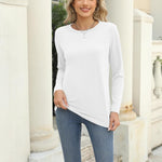 Zeagoo 3 Pack Long Sleeve Shirts for Women Loose Fit Basic Tee Tops