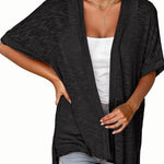 Zeagoo 3/4 Sleeve Cardigans Open Front Beach Coverup