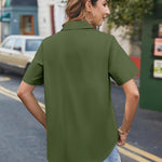 Zeagoo Blouse Women's Casual Short Sleeve Shirt (DE Only)