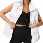 Zeagoo Women Puffer Vest Winter Warm Zip Up Padded Outerwear