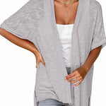 Zeagoo 3/4 Sleeve Cardigans Open Front Beach Coverup