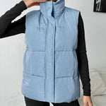 Zeagoo Women Puffer Vest Winter Warm Zip Up Padded Outerwear